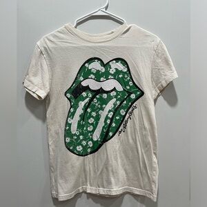 Tan and Green Rolling Stones T-Shirt